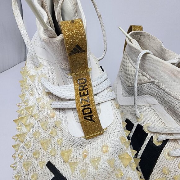 Adidas Adizero 8.0 Three Stripe Life Mens Size 13 Football Cleats White main image 14